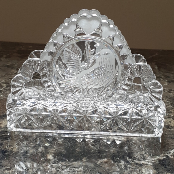 SOLD Vintage Hofbauer Byrdes Crystal Napkin - Picture 2 of 5